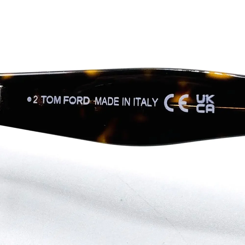 Tom Ford Sunglasses Fiore TF1195 52B Havana Frame Gradient Brown Lens 63-6-140